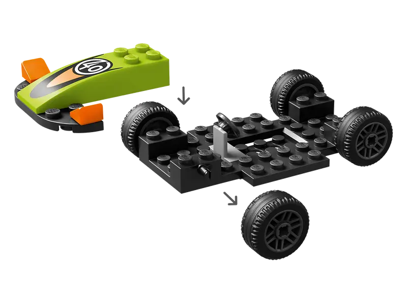 Load image into Gallery viewer, Lego City Green Race Car 56pc
