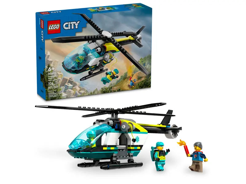 Load image into Gallery viewer, Lego City Emergency Rescue Helicopter 226pc
