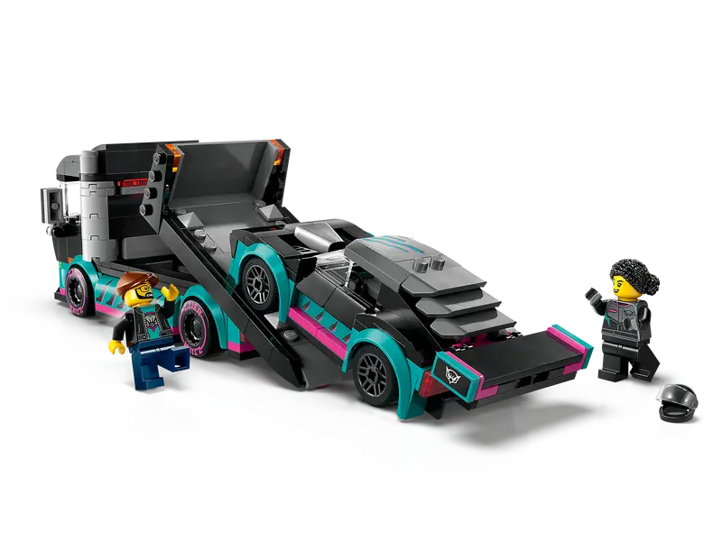 Load image into Gallery viewer, Lego City Race Car and Car Carrier Truck 328pc
