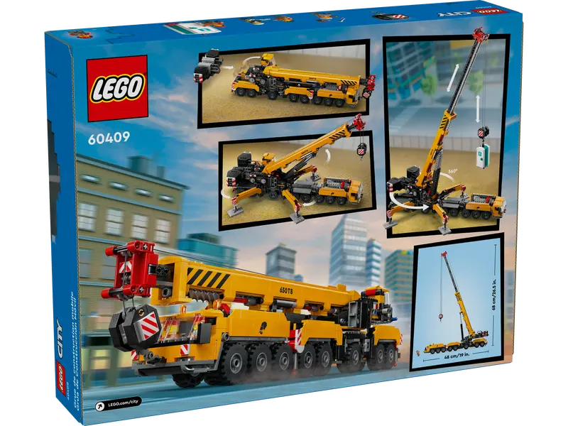 Load image into Gallery viewer, Lego City Yellow Mobile Construction Crane
