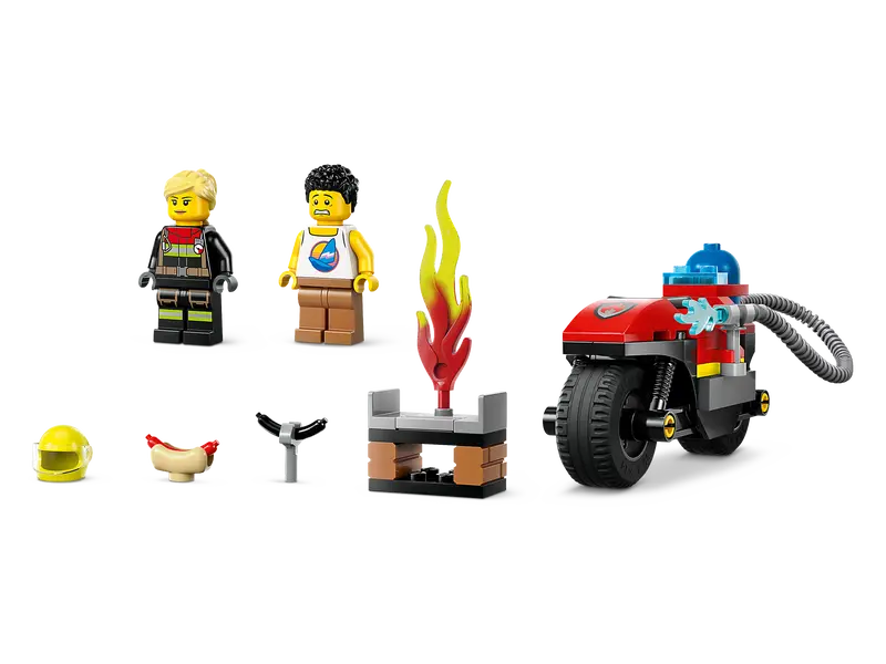 Load image into Gallery viewer, Lego City Fire Rescue Motorcycle 57pc
