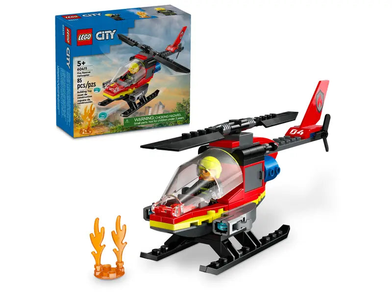 Load image into Gallery viewer, Lego City Fire Rescue Helicopter 85pc
