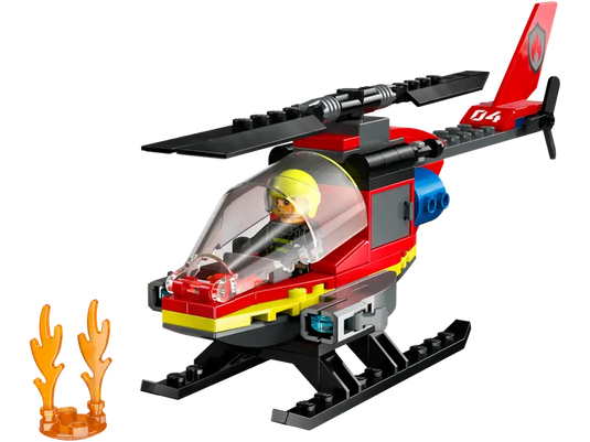 Lego City Fire Rescue Helicopter 85pc