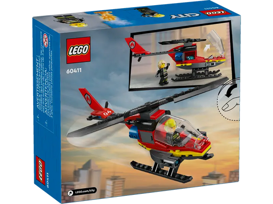 Lego City Fire Rescue Helicopter 85pc