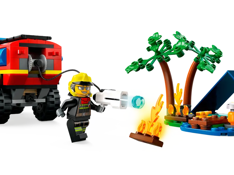 Load image into Gallery viewer, Lego City 4x4 Fire Truck with Rescue Boat 301pc
