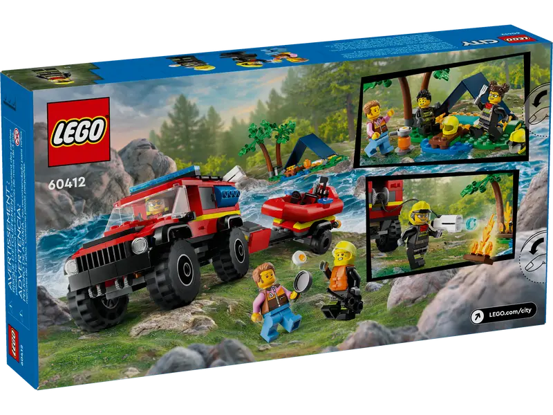 Load image into Gallery viewer, Lego City 4x4 Fire Truck with Rescue Boat 301pc
