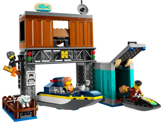 Lego City Police Speedboat and Crooks' Hideout 311pc