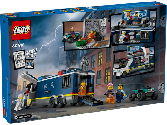 Lego City Police Mobile Crime Lab Truck 674pc