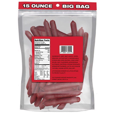 Old Trapper Jalapeno Beef Deli Sticks 15 oz Bagged