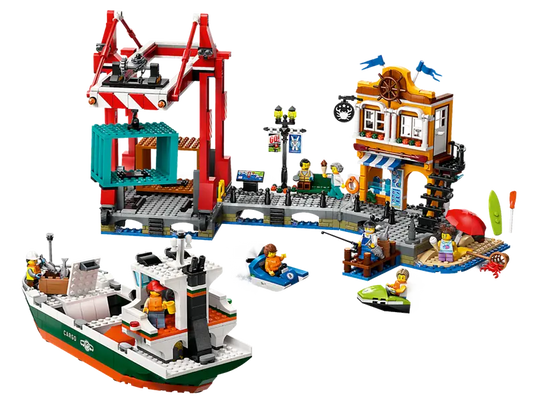 LEGO City Seaside Harbor with Cargo Ship