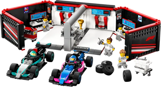 Lego City F1® Garage & Mercedes-AMG & Alpine Cars