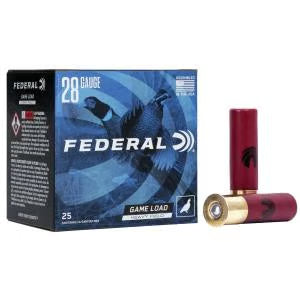 Federal H2897.5 Game Shok Heavy Field Lead 28Ga 25 Rounds Per Box