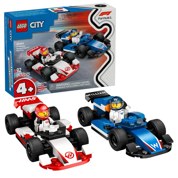 LEGO F1® Williams Racing & Haas F1® Race Cars
