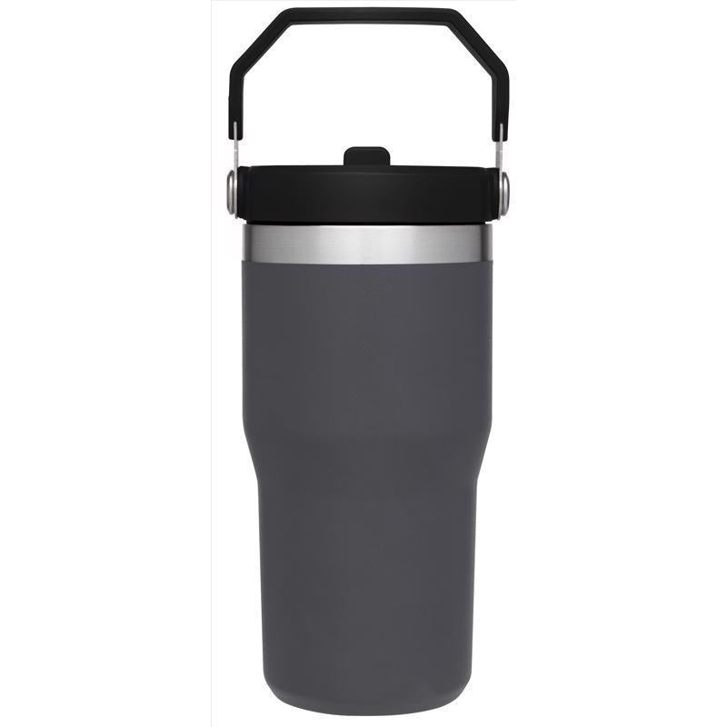 Load image into Gallery viewer, Stanley The IceFlow 20 oz Double-wall vacuum insulation Charcoal BPA Free Insulated Straw Tumbler
