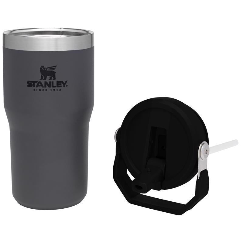 Load image into Gallery viewer, Stanley The IceFlow 20 oz Double-wall vacuum insulation Charcoal BPA Free Insulated Straw Tumbler

