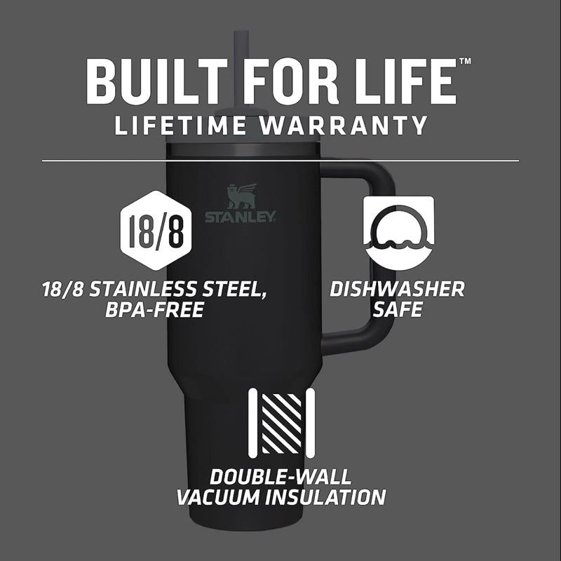 Load image into Gallery viewer, Stanley The Quencher H2.0 FlowState 30 oz Double-wall vacuum insulation Charcoal BPA Free Insulated
