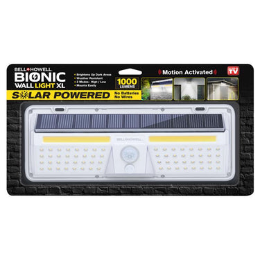 Bell & Howell Motion-Sensing Solar Powered LED White Smart-Enabled Security Wall Light