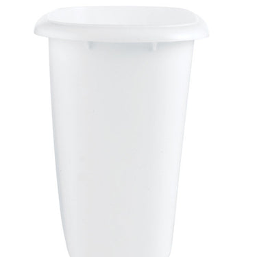 Rubbermaid 1.5 gal White Plastic Vanity Wastebasket