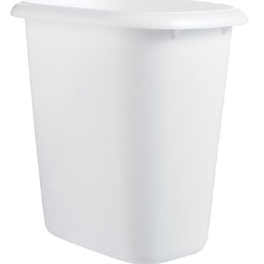 Rubbermaid 1.5 gal White Plastic Vanity Wastebasket