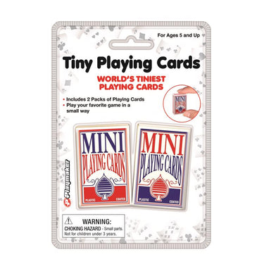 Playmaker Toys Tiny Playing Cards Blue/Red