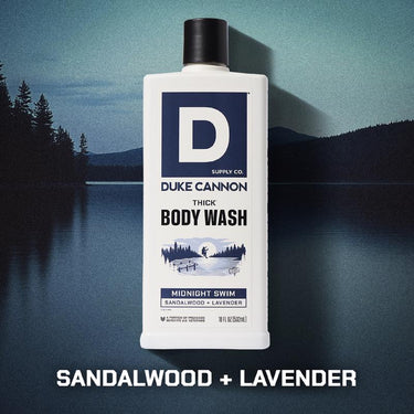 Duke Cannon Midnight Swim Sandalwood + Lavender Scent Body Wash 17.5 oz 1 pk
