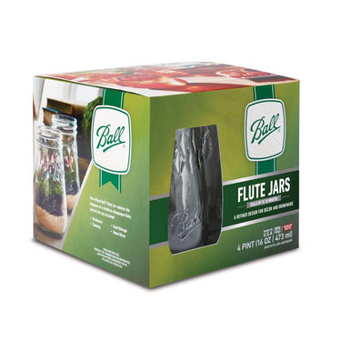 Ball Regular Mouth Tapered Mason Jar 16 oz 4 pk