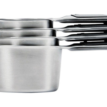 OXO Good Grips 1/4, 1/3, 1/2 , 1 cups Stainless Steel Silver Measuring Cup