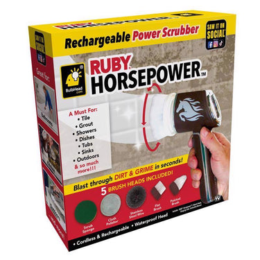 As Seen On TV Ruby Horsepower Power Scrubber 1 pk
