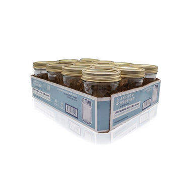 Anchor Hocking Tecnocap Wide Mouth Canning Jar 16 oz 12 pk