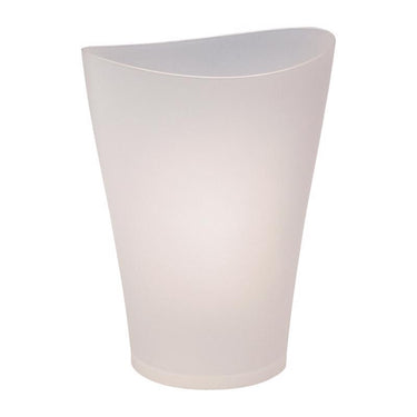 Rubbermaid Spa Works 2.25 gal Clear Plastic Vanity Wastebasket