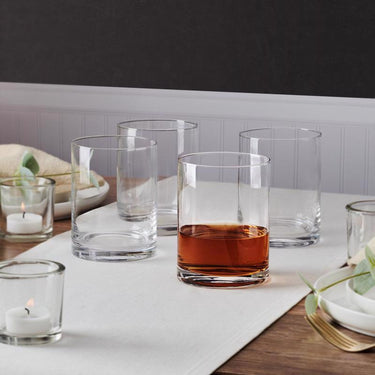 Lifetime Brands Mikasa 17 oz Clear Glass Lana Drinking Glass Set
