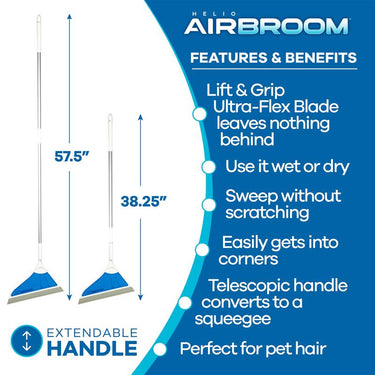 As Seen On Tv Helio AirBroom 12 in. W Broom