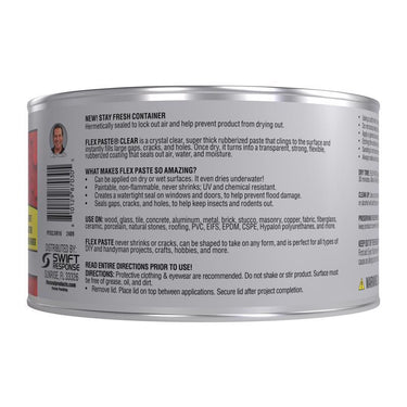 Flex Seal Family of Products Flex Paste Clear Rubberized Paste 8.75 fl. oz.