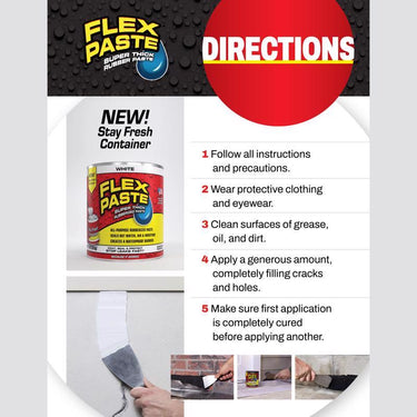 Flex Seal Family of Products Flex Paste Clear Rubberized Paste 8.75 fl. oz.