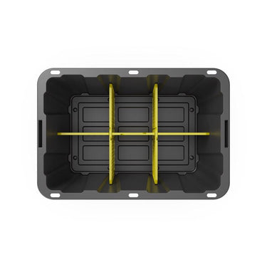 Organize-it 27 gal Yellow Storage Tote Divider 14.35 in. H X 9.84 in. W X 2.27 in. D