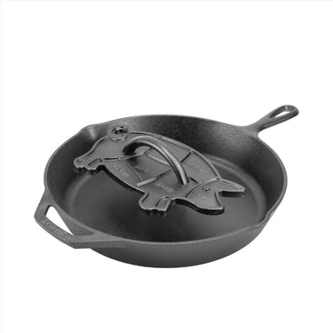 Lodge Cast Iron Bacon Press 5.5 in. Black