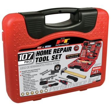 Performance Tool 107 pc. Home & Auto Tool Set