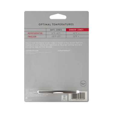 Taylor Instant Read Analog Freezer/Refrigerator Thermometer
