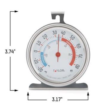 Taylor Instant Read Analog Freezer/Refrigerator Thermometer