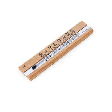Taylor Tube Thermometer Wood Brown 6.5 in.