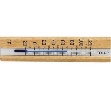 Taylor Tube Thermometer Wood Brown 6.5 in.