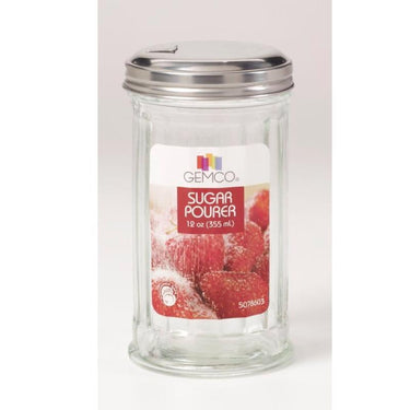 Lifetime 12 oz Clear Glass Sugar Pourer Sugar Pourer 3.1 in. D 1 pk