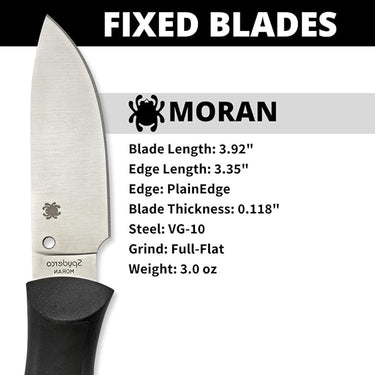 Spyderco Moran Drop Point Fixed Blade Knife