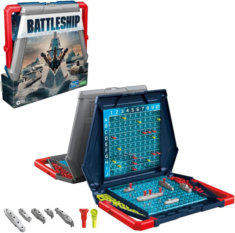Load image into Gallery viewer, Battleship Classic Board Game, Strategy Game for Kids Ages 7 and Up, Fun for 2 Players
