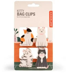 Kikkerland Kitty Bag Clips