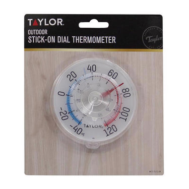 Taylor Dial Thermometer Plastic Clear 3.5 in.