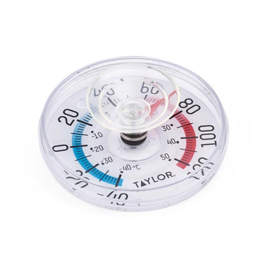 Taylor Dial Thermometer Plastic Clear 3.5 in.
