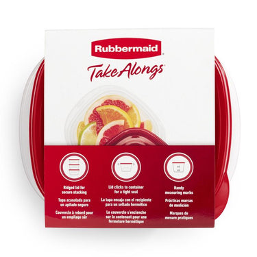Rubbermaid 2.1 cups Clear Food Storage Container 5 pk