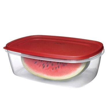 Rubbermaid 2.5 gal Clear/Red Food Storage Container 1 pk