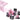 Chessex Polyhedral 7-Die Gemini Dice Set - Black-Pink with White